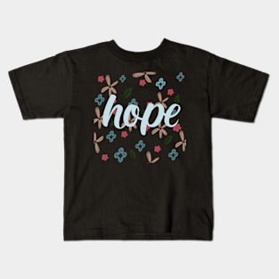 Hope flower pattern Kids T-Shirt